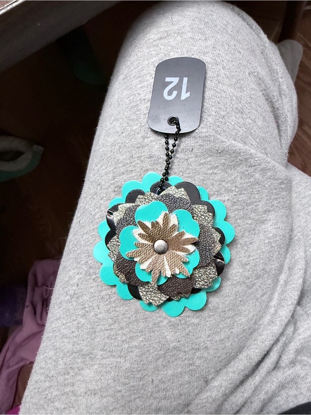Handmade Floral Bag Charm